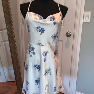 Silky drape fitted dress